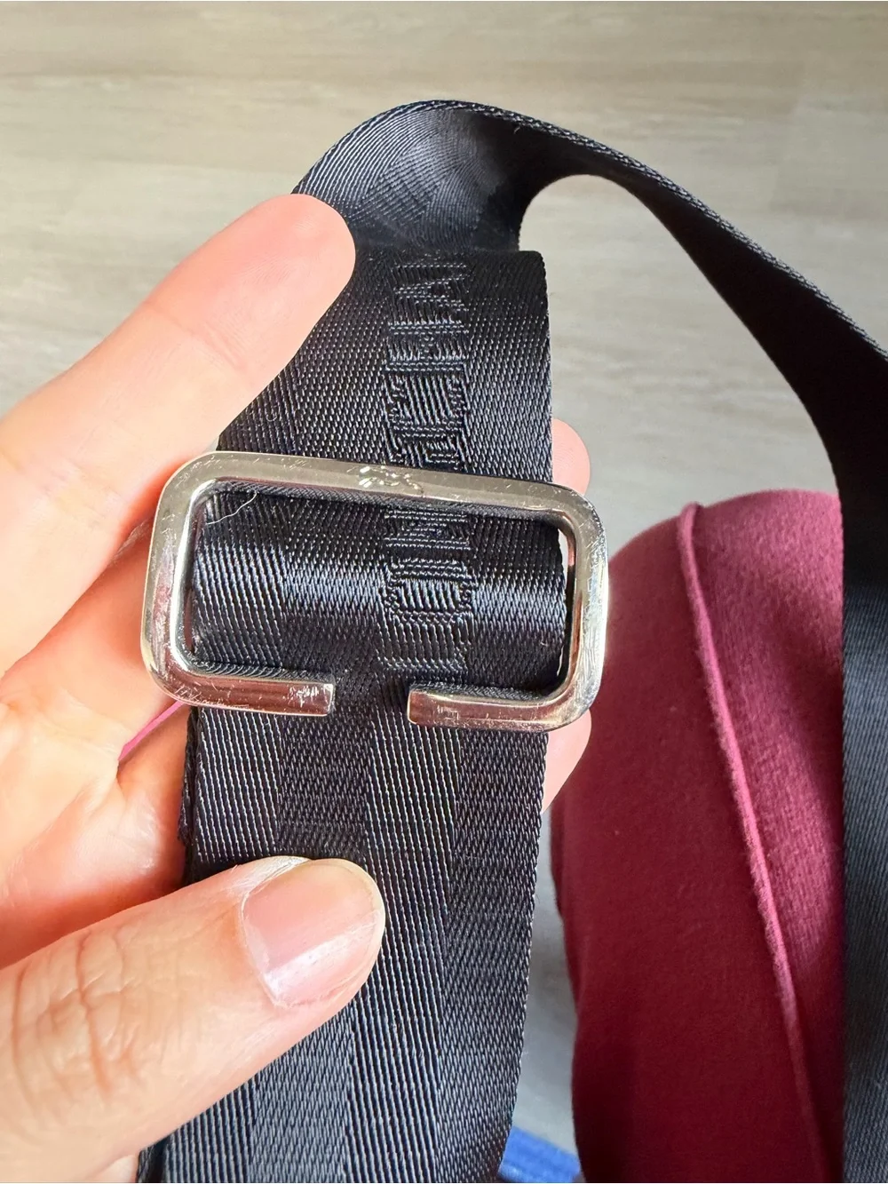 Longchamp Black Nylon Crossbody Bag with Stud Detail - Picture 6 of 6